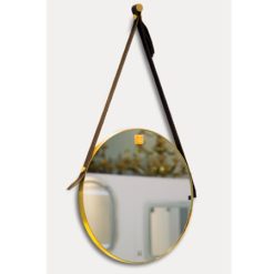 Gương phòng tắm dây da tròn Đình Quốc DQ 69018A