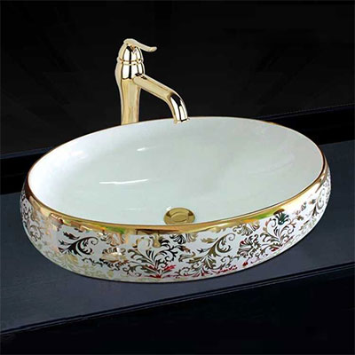 Chậu lavabo sứ nghệ thuật Gia Mỹ 801