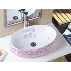 Chậu lavabo sứ nghệ thuật Gia Mỹ 803
