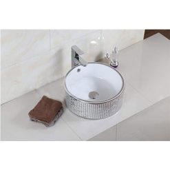 Chậu lavabo sứ nghệ thuật Gia Mỹ 807