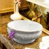 Chậu lavabo sứ nghệ thuật Gia Mỹ 813