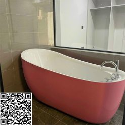 Bồn tắm nghệ thuật màu hồng Miken 6211P