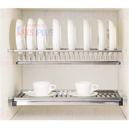 Giá bát đĩa cố định 2 tầng chữ V Eurokit DK12.75