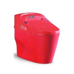 Bồn cầu mạ màu đỏ nắp rửa điện tử Miken BSJK-D9R