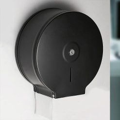 Hộp đựng giấy vệ sinh Inox 304 màu đen loại lớn Miken MK-1103BL