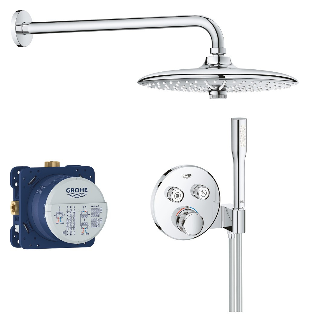 Sen tắm âm tường ổn nhiệt Grohe SmartControl 34744000