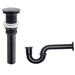 Bộ xi phông nhấn màu đen Miken 028BKCT