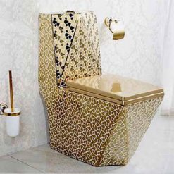 Bồn cầu mạ vàng Gia Mỹ 2864