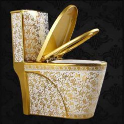 Bồn cầu mạ vàng Gia Mỹ 2866