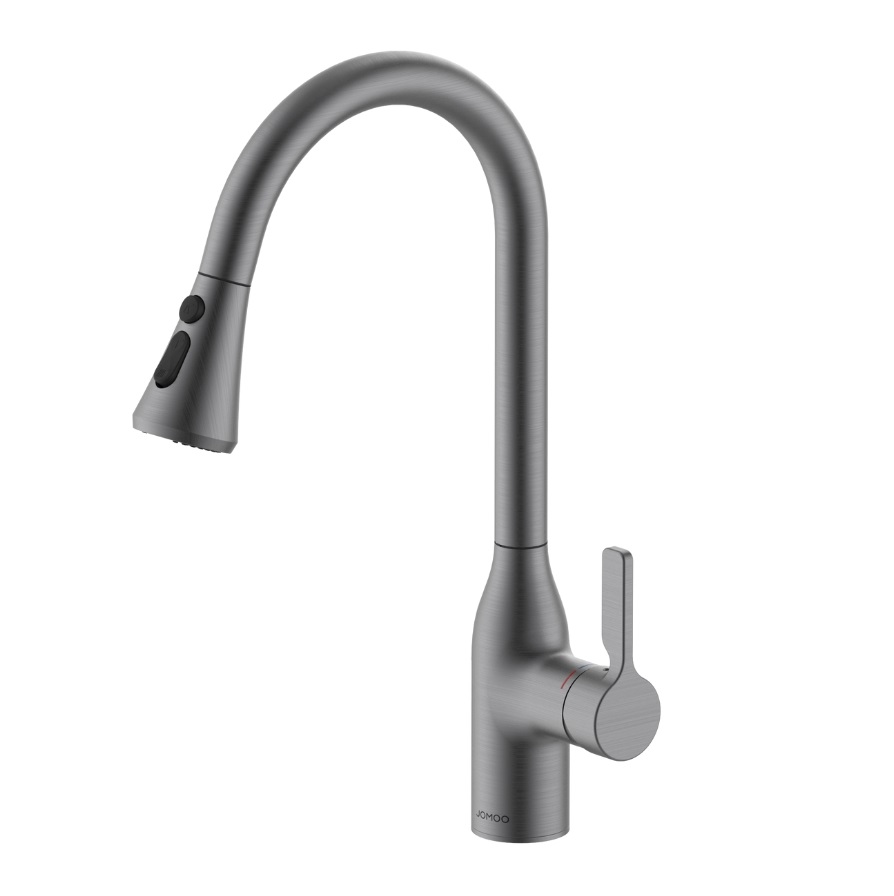 Vòi rửa bát nóng lạnh màu xám JOMOO 33138-123/HBS-Z