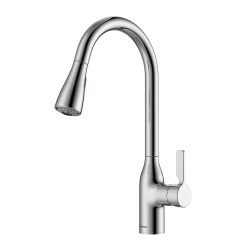 Vòi rửa bát nóng lạnh cảm ứng dây rút JOMOO 33149-123/1B-Z