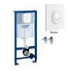 Két nước và nút nhấn âm tường Grohe 38722001