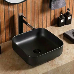 Chậu rửa lavabo màu đen HCG 214