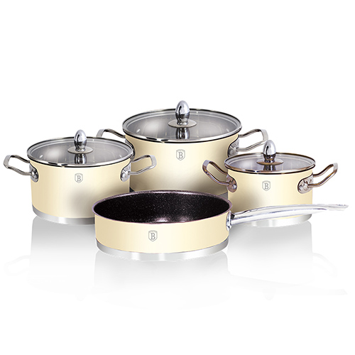 Bộ nồi Berlinger Haus 7 món màu Kem Hafele 531.08.006