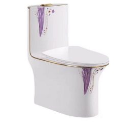 Bồn cầu nghệ thuật mạ hoa văn HCG 6721B