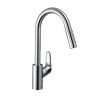 Vòi rửa bát nóng lạnh dây rút HG Focus M41 240 Hansgrohe 73880000