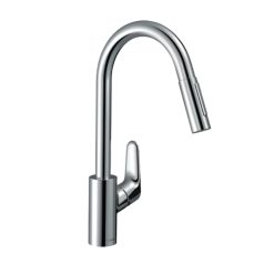 Vòi rửa bát nóng lạnh dây rút HG Focus M41 240 Hansgrohe 73880000