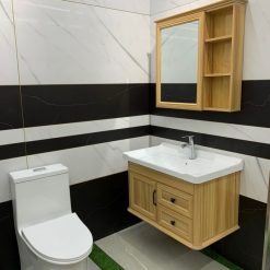 Bộ tủ chậu cao cấp Miken MKTC-8048-4 Wood