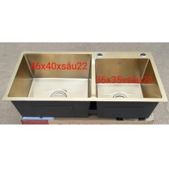 Chậu rửa bát Handmade Inox 304 mạ vàng KMD-9045GB
