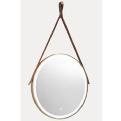 Gương phòng tắm dây da đèn led tròn Đình Quốc DQ 99903