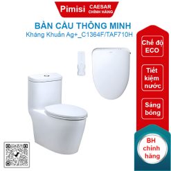 Bàn cầu nắp điện tử Caesar C1364F/TAF710H có remote