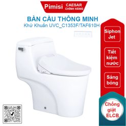 Bàn cầu thông minh CAESAR C1353F/TAF610H tự động đóng mở nắp