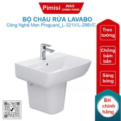 Bộ chậu rửa lavabo Inax L-312V/L-298VC treo tường