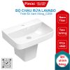 Bộ chậu rửa lavabo Viglacera CD58 treo tường kèm chân ngắn Fansipan