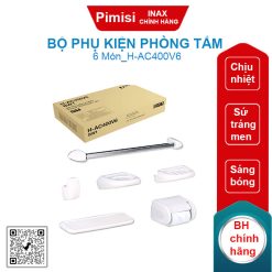 Bộ phụ kiện phòng tắm 6 món Inax H-AC400V6 bằng sứ