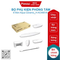 Bộ phụ kiện phòng tắm 6 món Inax H-AC480V6 bằng sứ