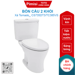 Bồn cầu 2 khối TOTO CS735DT3/TC385VS