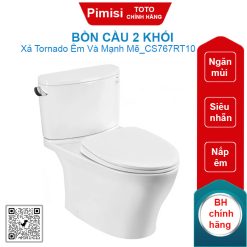 Bồn cầu 2 khối TOTO CS767RT10/TC395VS nắp êm