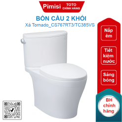 Bồn cầu 2 khối TOTO CS767RT3 nắp TC385VS