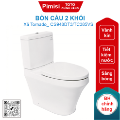 Bồn cầu 2 khối TOTO CS948DT3/TC385VS