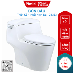 Bồn cầu Caesar C1353 1 khối
