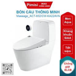 Bồn cầu Inax ACT-832/CW-KA22AVN nắp điện tử