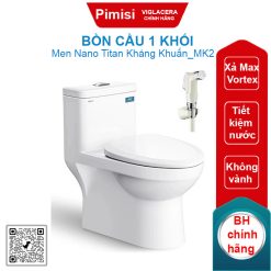 Bồn cầu một khối Viglacera MK2 + VG826 nắp êm