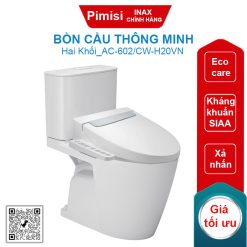 Bồn cầu nắp điện tử Inax AC-602/CW-H20VN kháng khuẩn