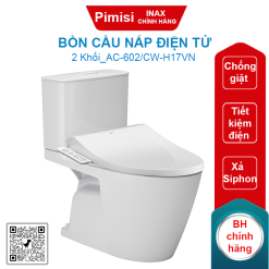 Bồn cầu nắp điện tử Inax AC-602/CW-H17VN tiết kiệm điện
