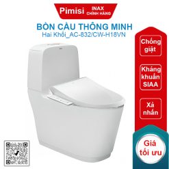 Bồn cầu nắp điện tử Inax AC-832/CW-H18VN khử mùi nhanh