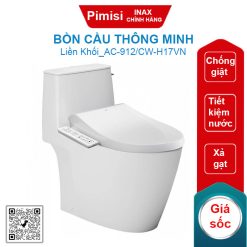 Bồn cầu nắp điện tử Inax AC-912/CW-H17VN xả gạt