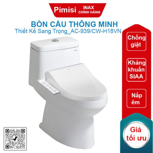 Bồn cầu nắp điện tử Inax AC-939/CW-H18VN