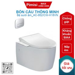 Bồn cầu nắp điện tử Inax AC-952/CW-H18VN treo tường