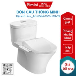 Bồn cầu nắp điện tử Inax AC-959A/CW-H18VN khử mùi nhanh