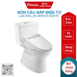Bồn cầu nắp điện tử Inax AC-969/CW-H20VN xả nhấn