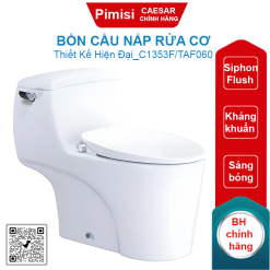 Bồn cầu nắp rửa cơ Caesar C1353F/TAF060 1 khối
