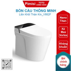 Bồn cầu thông minh Viglacera V882F liền khối thân kín