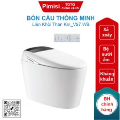 Bồn cầu thông minh Viglacera V97.WB liền khối thân kín