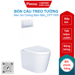Bồn cầu treo tường CAESAR CPT1505 (CPT1503) két nước âm