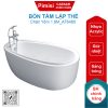 Bồn tắm CAESAR AT6480 lập thể chân yếm 1.8M